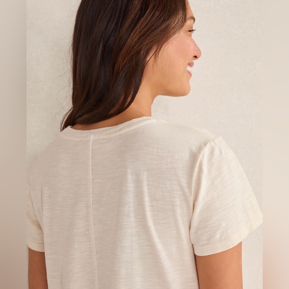 Haven Well Within XS Cream Slub Textured Tee - Picture 3 of 5